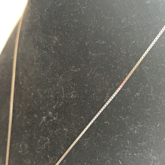 Vintage Sterling open heart on a vintage sterling 16” chain with 1.5” extendor - Picture 3 of 11